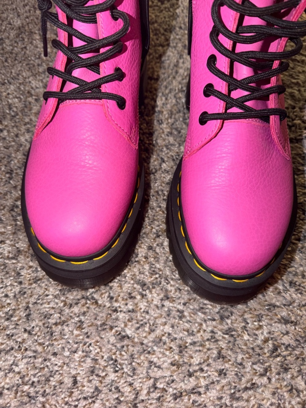 Dr. Martens Jadon Pink Lace-Up Platform Boot - Picture 3 of 6